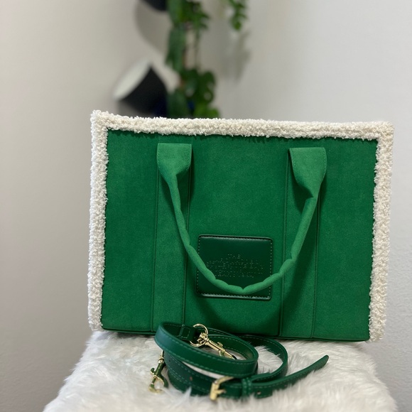 MARC JACOBS The Tote Bag Medium Suede & Sherpa Trim - Picture 5 of 16